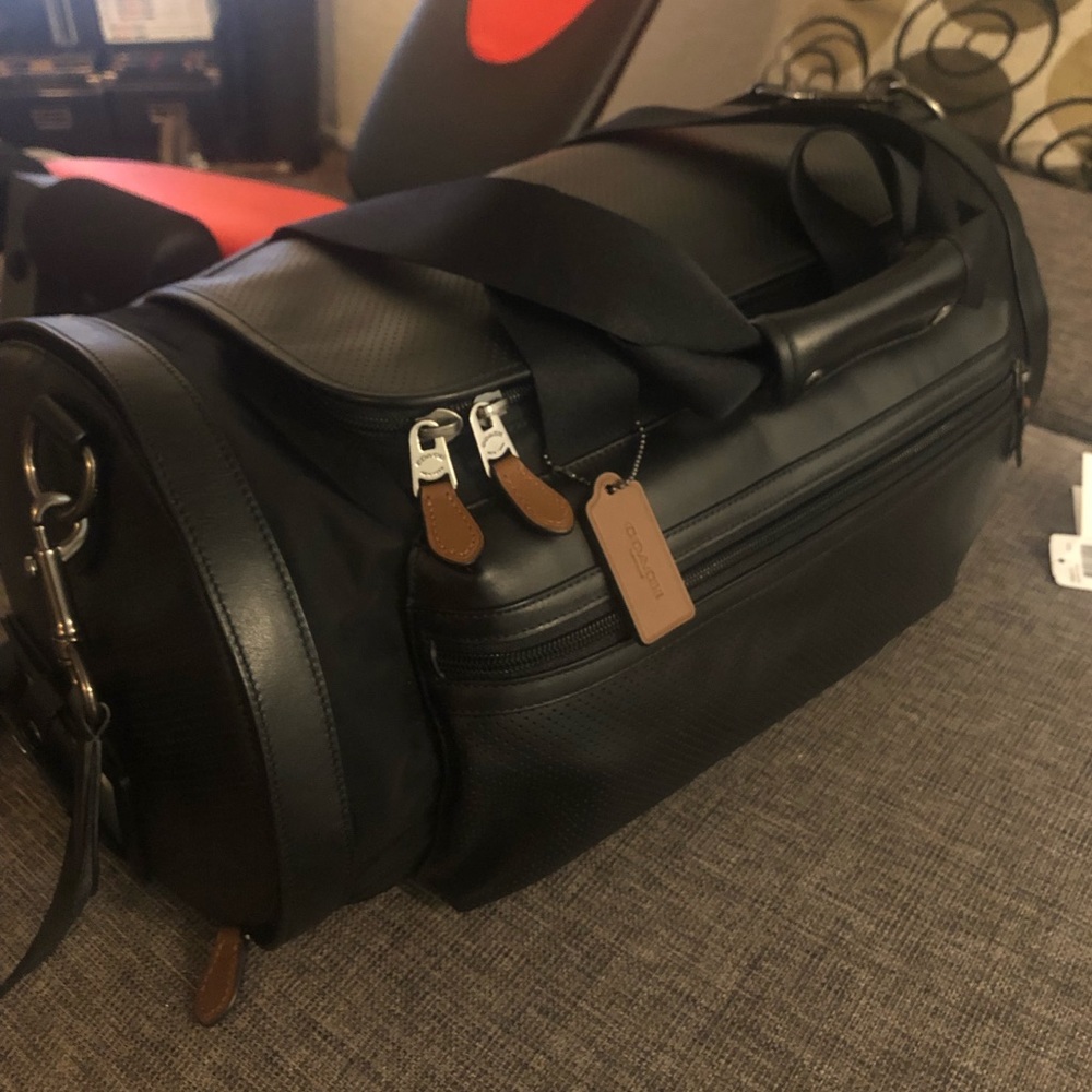Coach Perforated Duffle Bag/ Gym Bag